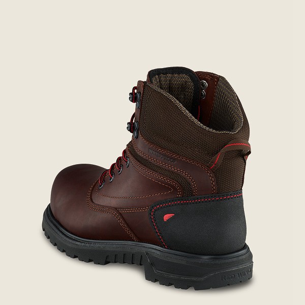 Red Wing Womens Brnr Xp - 6-inch Waterproof Safety Toe - Work Boots Brown/Black - 5891POKAY